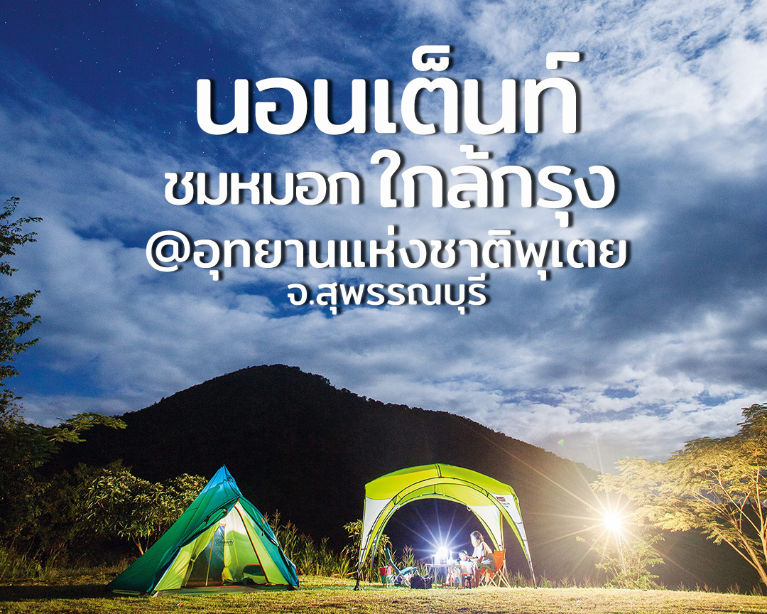นอนเต็นท์ ชมหมอกใกล้กรุง ที่ อุทยานแห่งชาติพุเตย สุพรรณบุรี