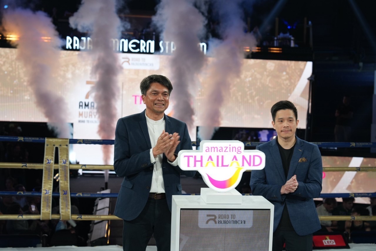 ททท. เปิดศึกสังเวียนสุดท้ายกับงาน AMAZING MUAYTHAI, ROAD TO RAJADAMNERN 2024 ชูจุดขายเสน่ห์กีฬามวยไทยระดับโลก มุ่งดึงต่างชาติให้ท่องเที่ยวเเละฝึกมวยไทยในประเทศไทย