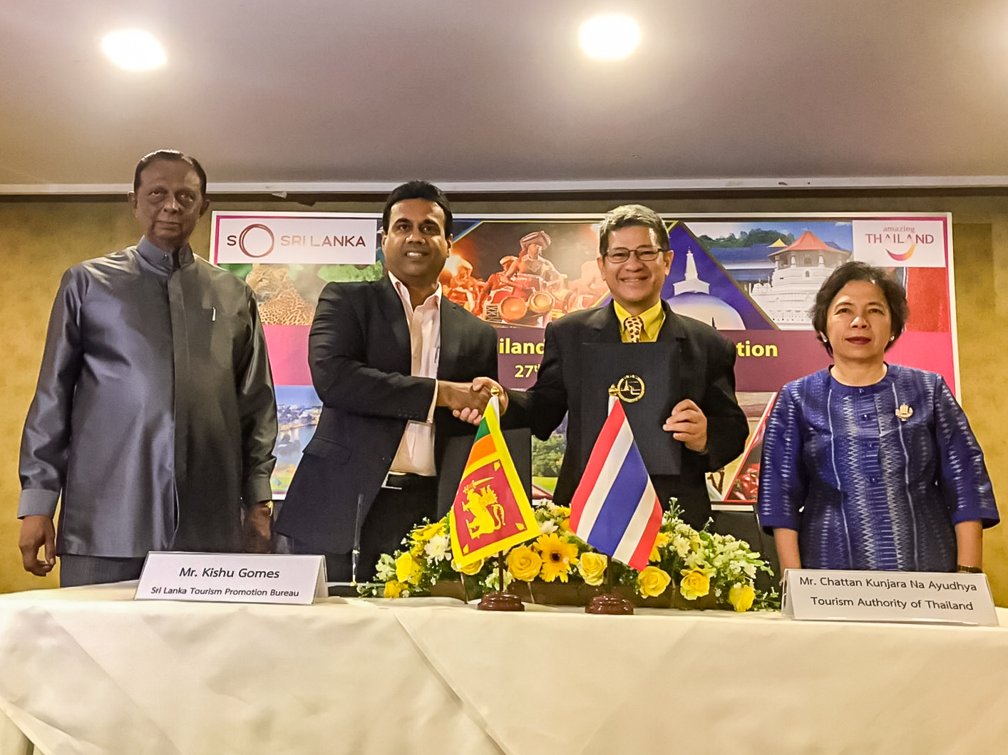 ททท. จับมือสำนักงานการท่องเที่ยวแห่งสาธารณรัฐสังคมนิยมประชาธิปไตยศรีลังกา ส่งเสริมการท่องเที่ยว 2 ประเทศ