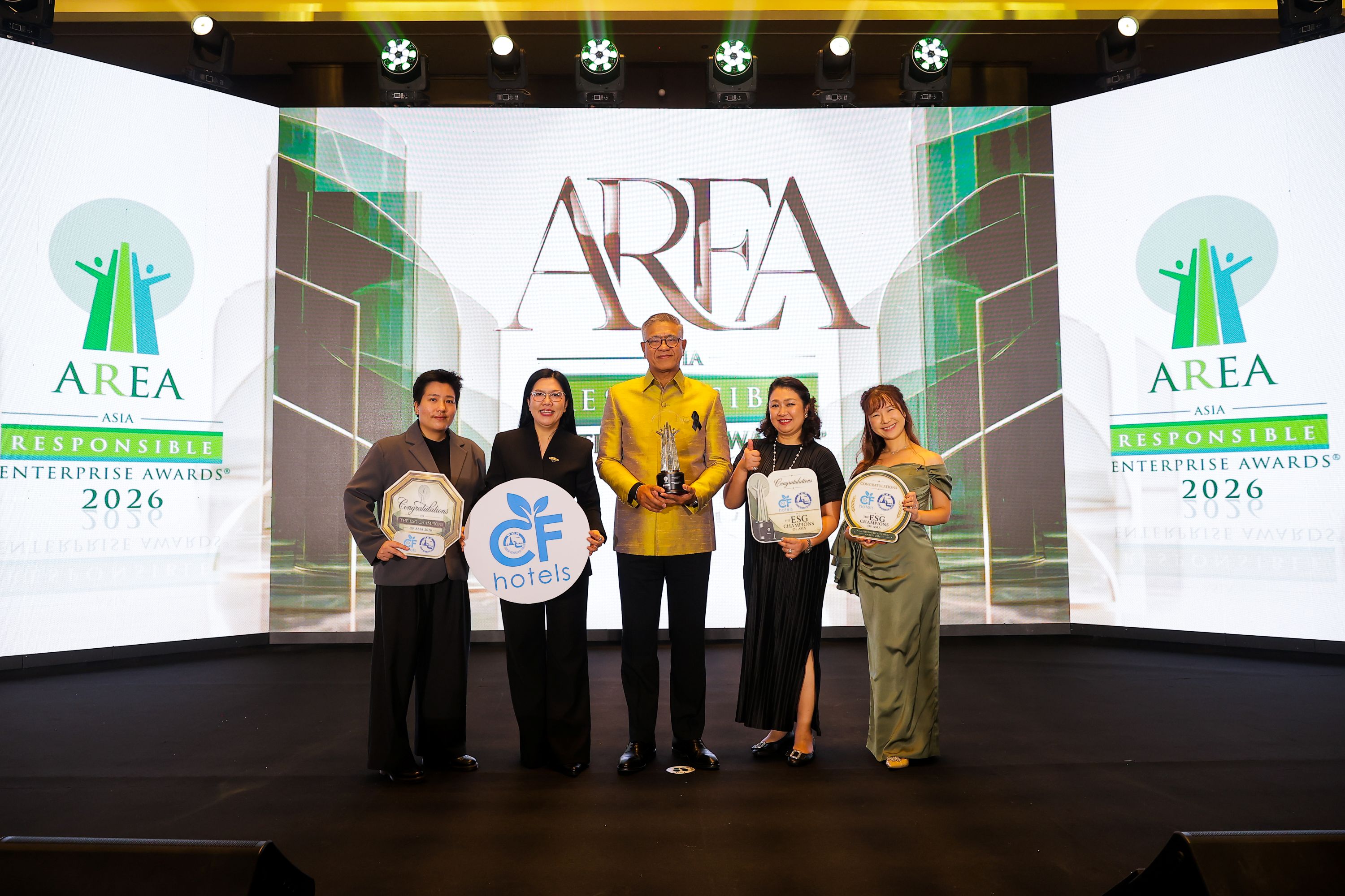 ททท. ปักหมุดความยั่งยืนระดับเอเชีย! คว้ารางวัล Green Leadership จาก AREA 2026 ด้วยโครงการ “CF-Hotels”