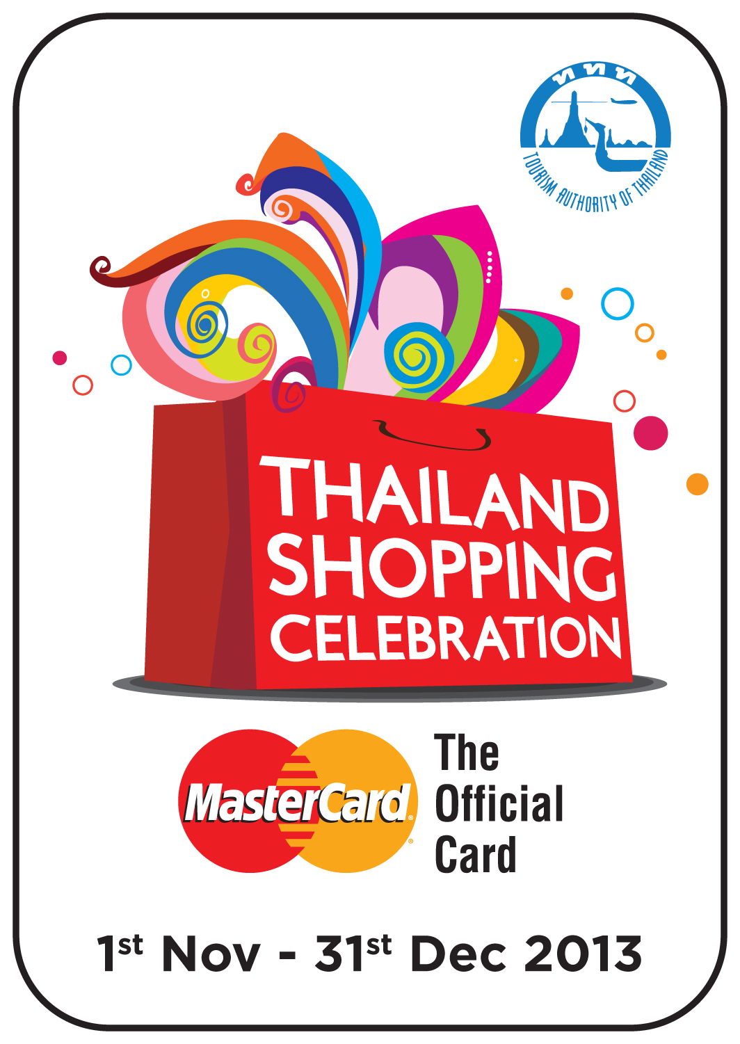 มาสเตอร์การ์ดร่วมกับ ททท. เปิดตัวแคมเปญช้อปปิ้งสุดยิ่งใหญ่  “ไทยแลนด์ ช้อปปิ้ง เซเลเบรชั่น 2013” เป็นปีที่สามอย่างต่อเนื่อง